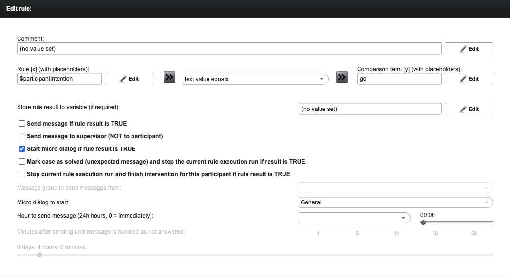 Intention GO Intention GO