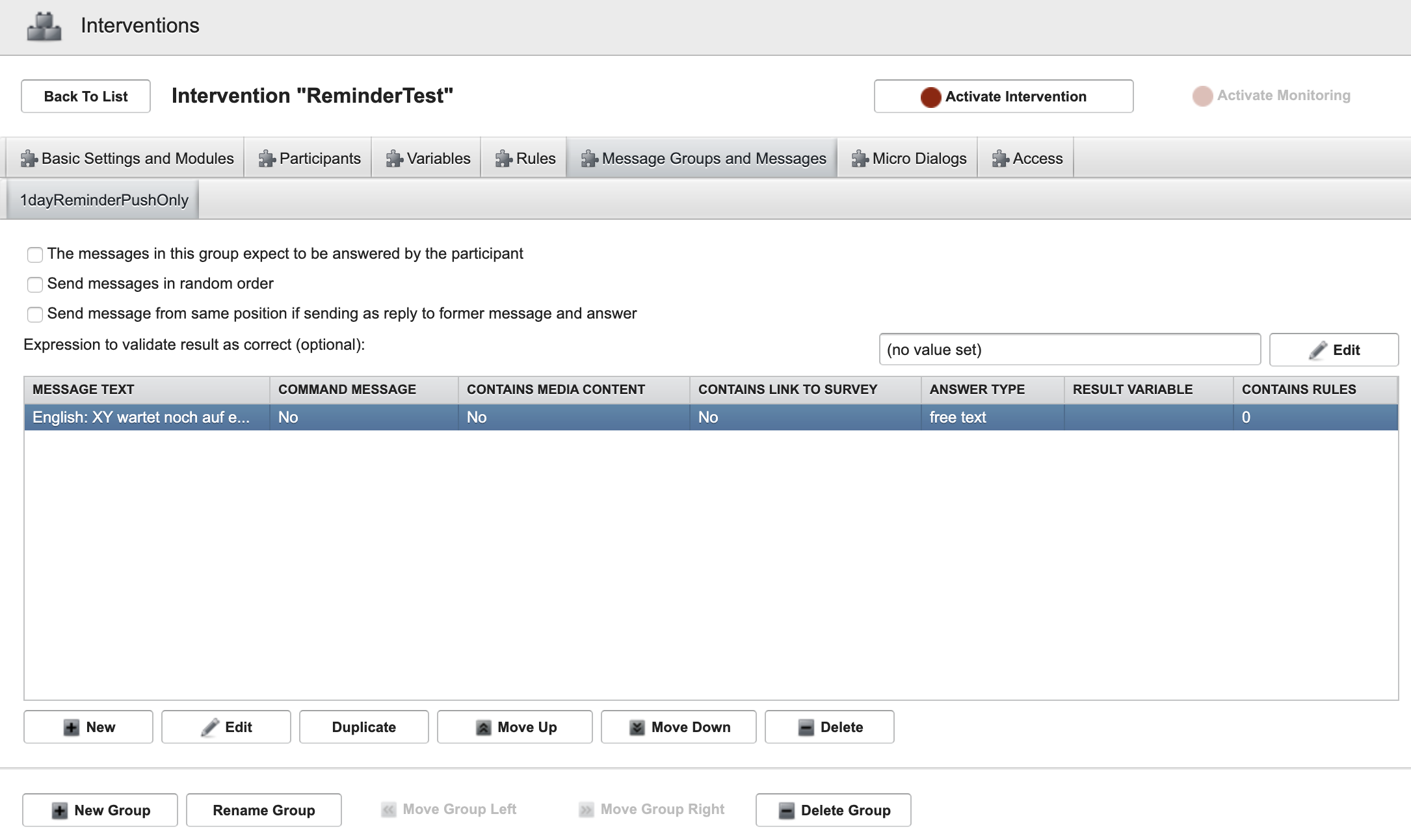 Message Groups and Messages Message Groups and Messages