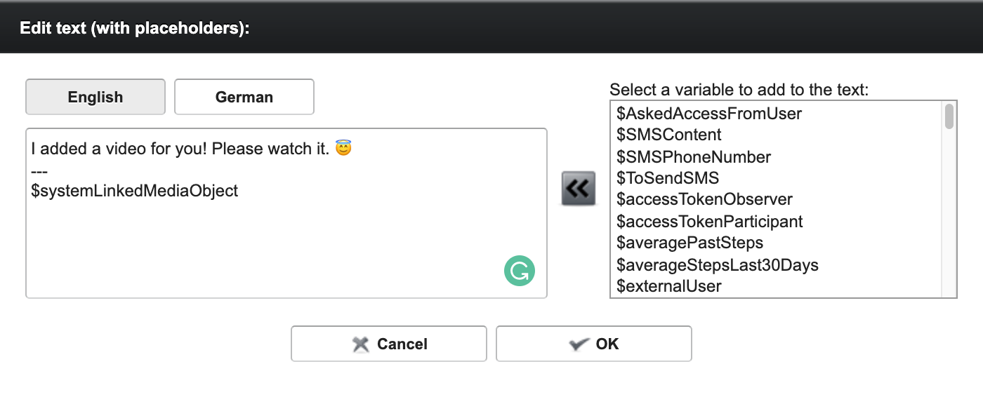 Add media object Add media object