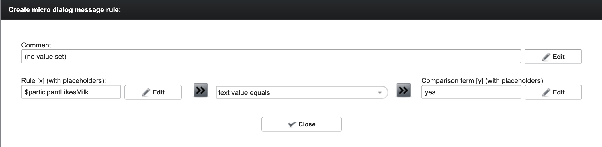 Message rules example Message rules example